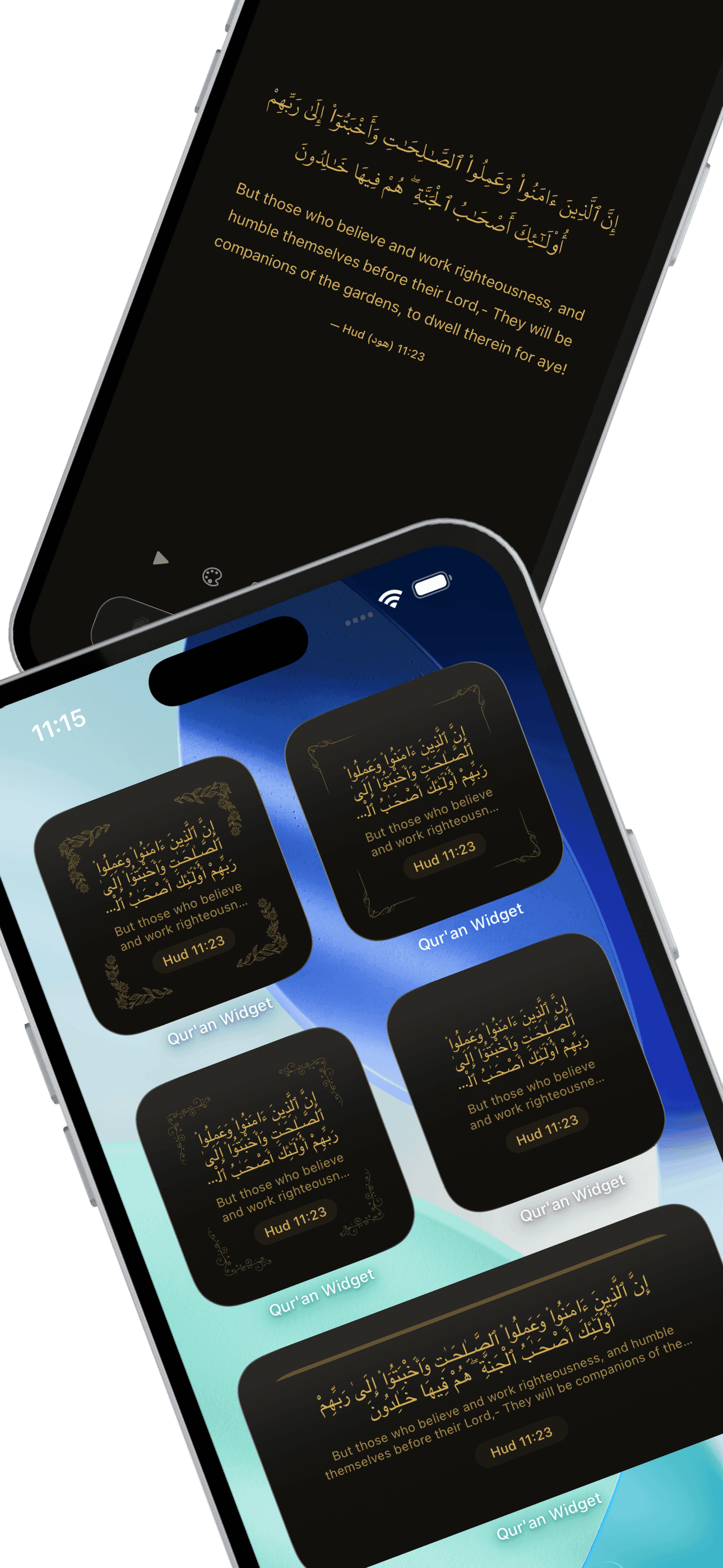 Qur'an Widget home screen setup 12