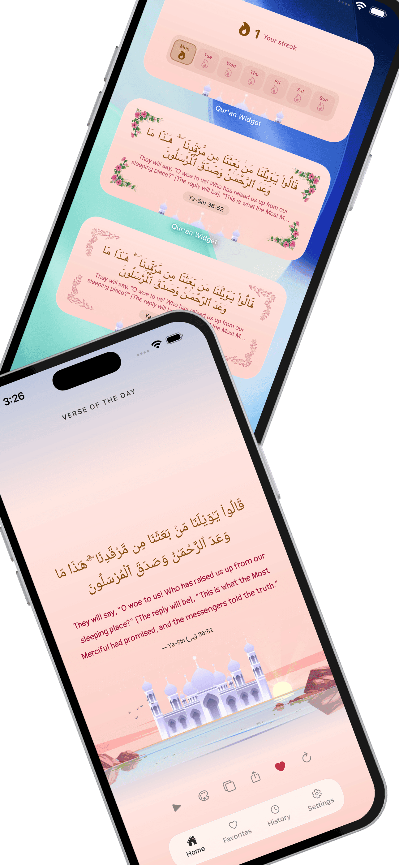 Qur'an Widget home screen setup 13