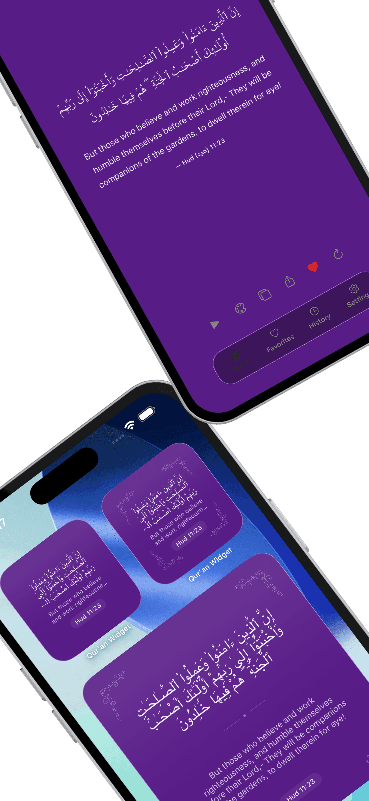 Qur'an Widget home screen setup 15