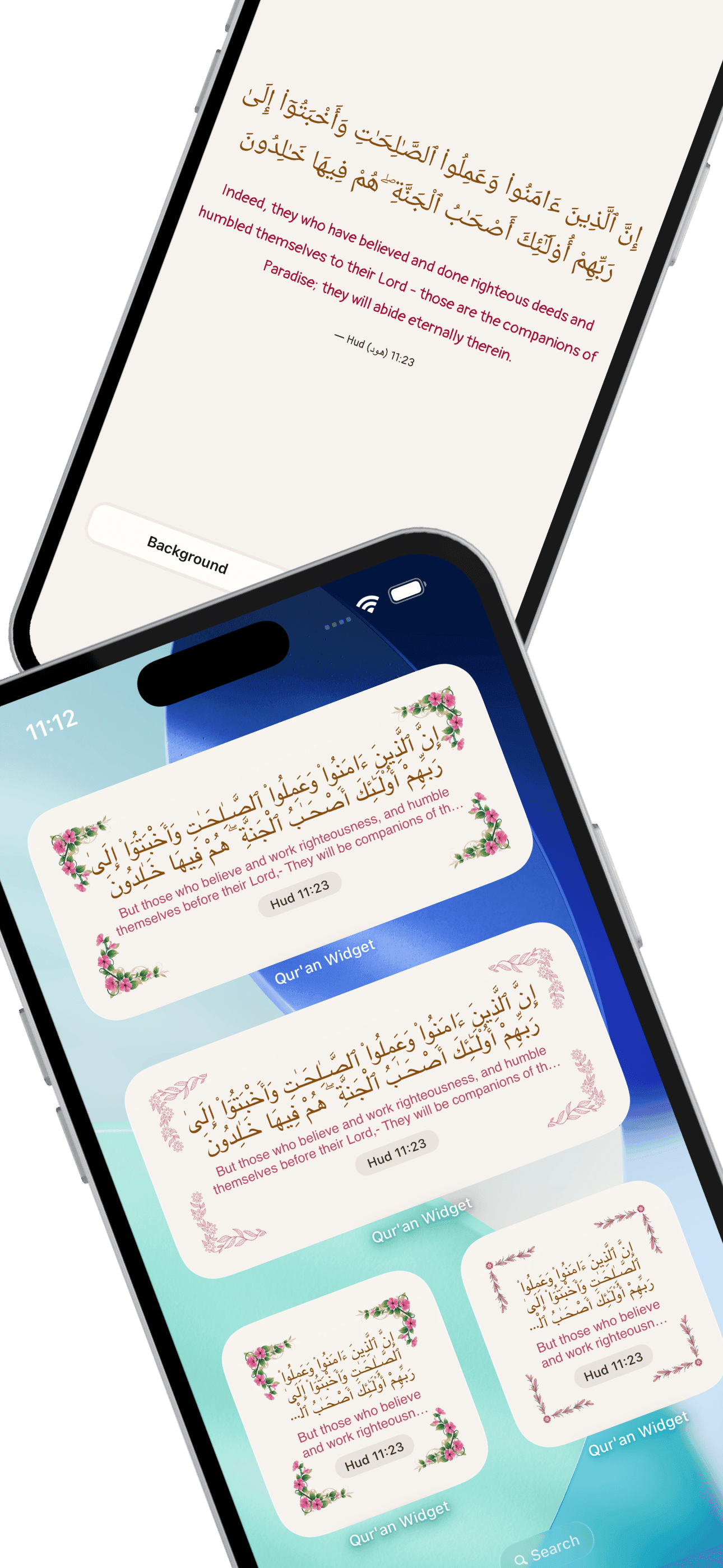 Qur'an Widget home screen setup 16
